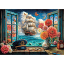 Delfy Window Sea View 1000pc Jigsaw Puzzle