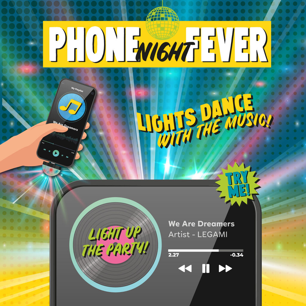 Legami Phone Night Fever - Mini Disco Ball Light