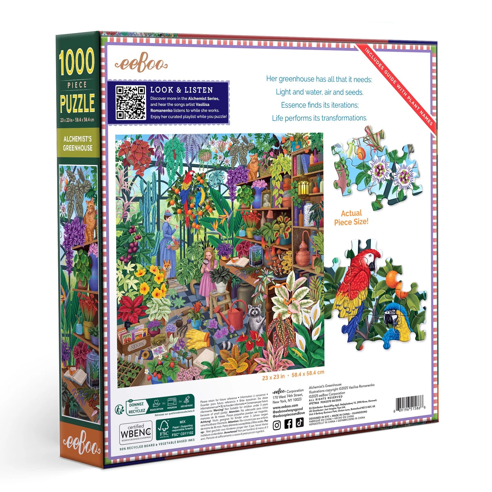 eeBoo Alchemist's Greenhouse 1000-Piece Jigsaw Puzzle