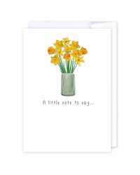 Daffodil Note Greeting Cards