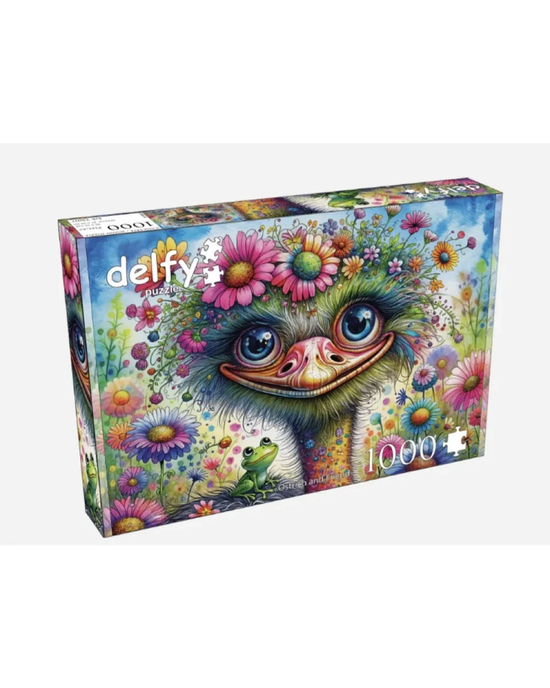 Delfy Ostrich and Friends 1000pc Jigsaw Puzzle