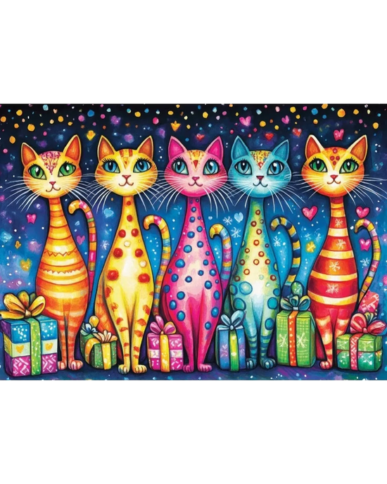 Delfy Purrfectly Wrapped 1000pc Jigsaw Puzzle