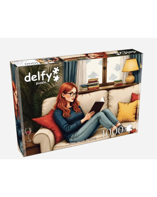Delfy Wine, Words, Wonder 1000pc Jigsaw Puzzle