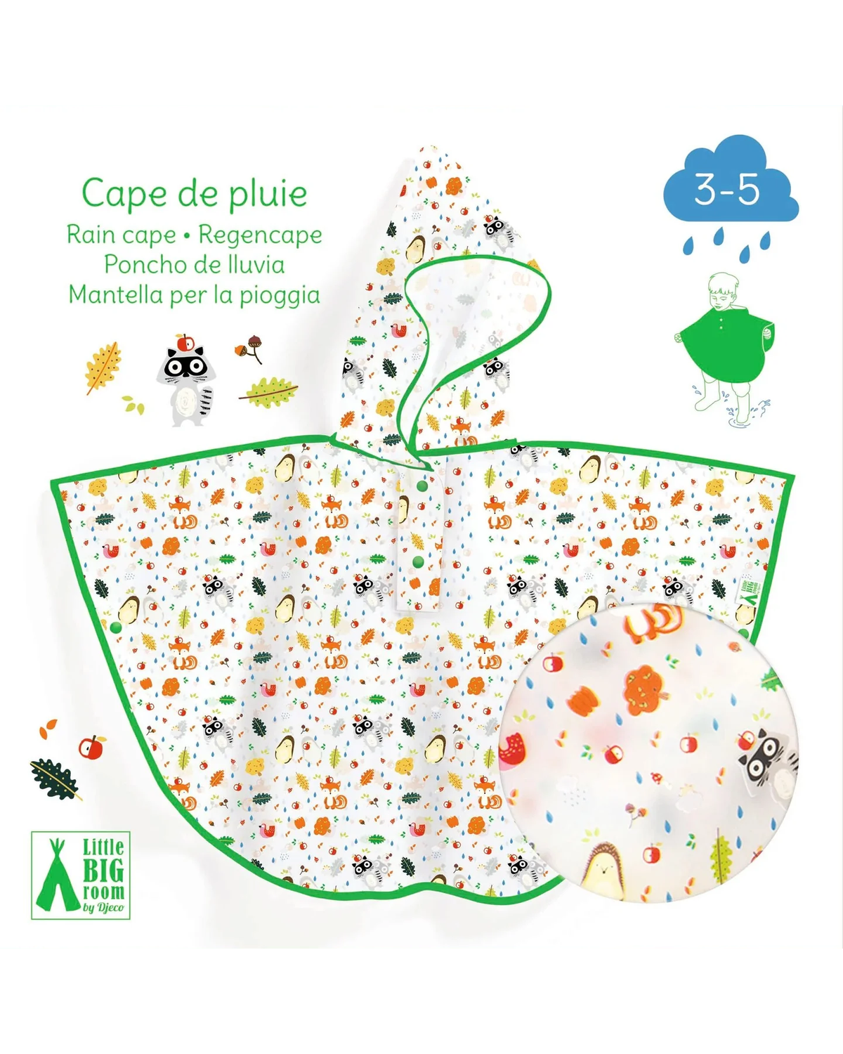 Djeco Campaign Rain Cape-1
