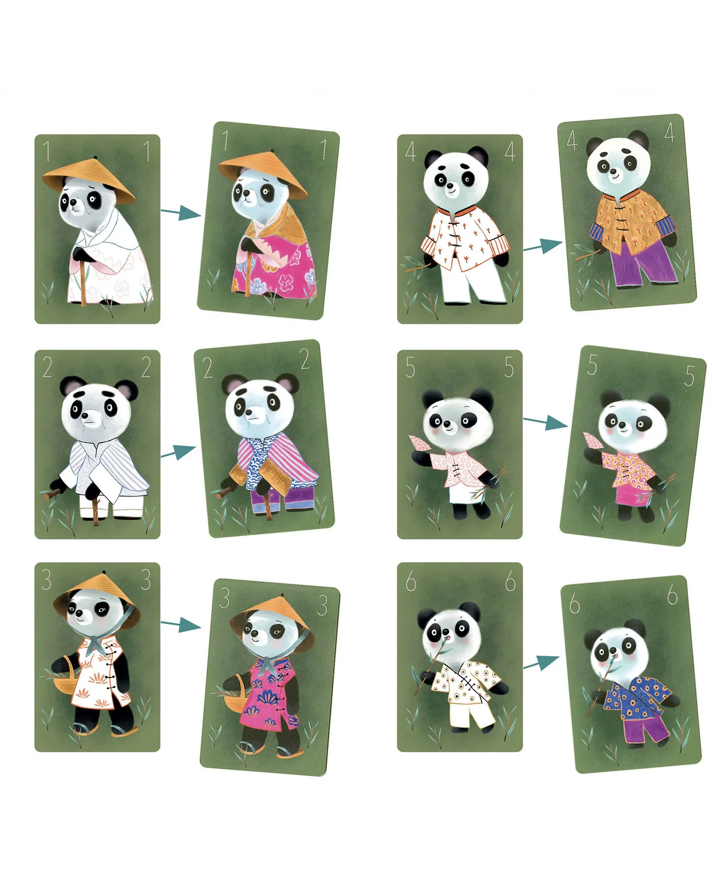 Djeco Creature Chic DIY Card Game Kit-3