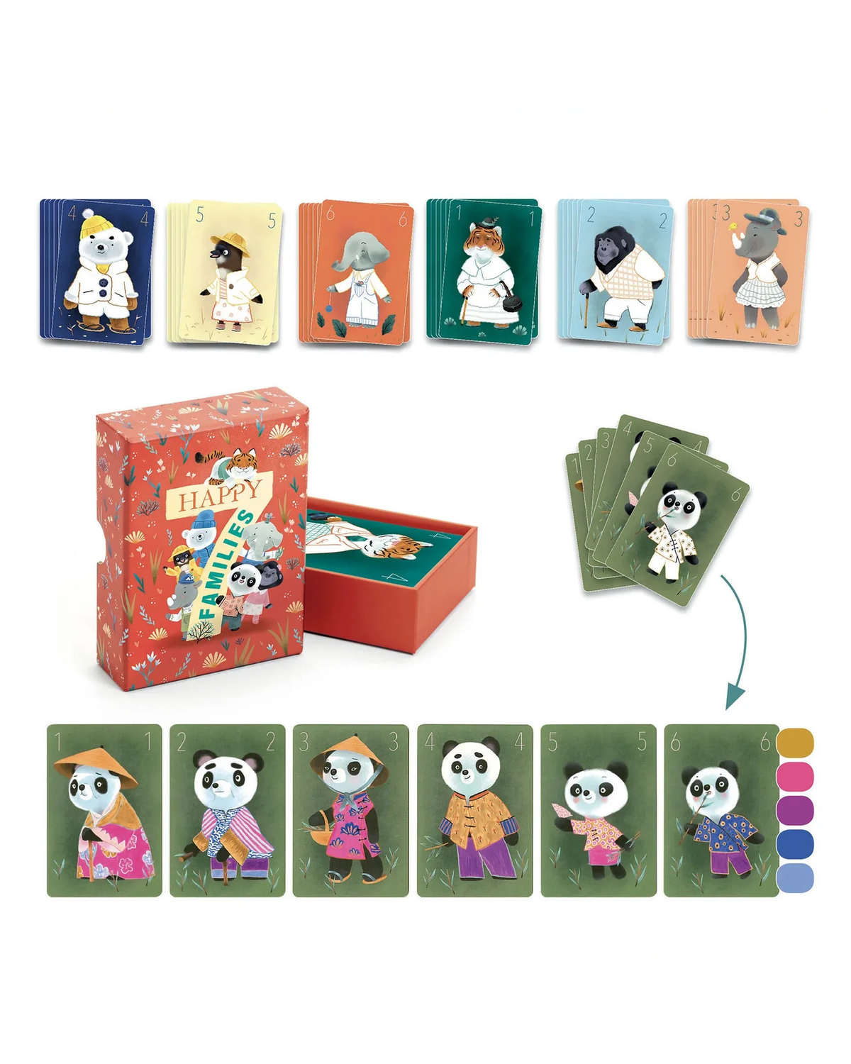 Djeco Creature Chic DIY Card Game Kit-4