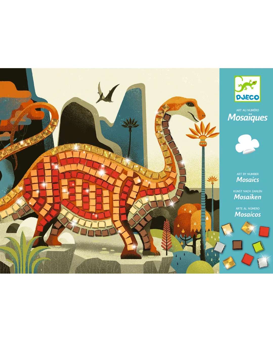 Djeco Mosaics Dinosaurs Craft Kit