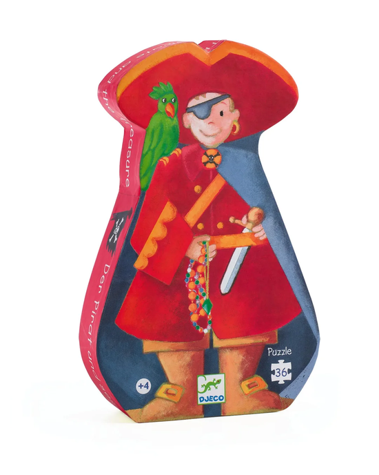 Djeco Pirate & Treasure 36-Piece Jigsaw Puzzle