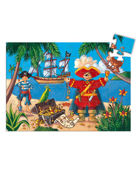 Djeco Pirate & Treasure 36-Piece Jigsaw Puzzle