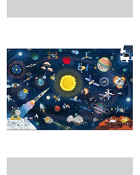 Djeco The Space 200-Piece Jigsaw Puzzle with Booklet-2