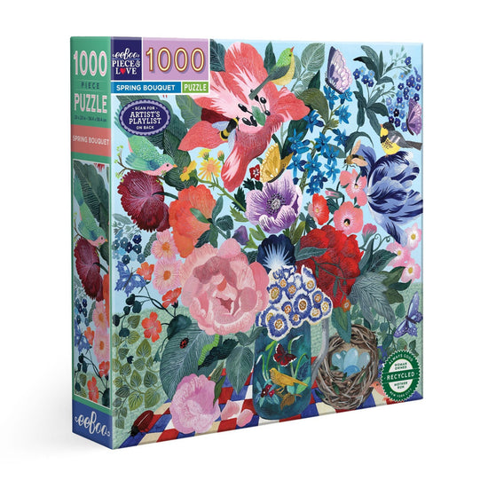 eeBoo 1000pc Puzzle Spring Bouquet