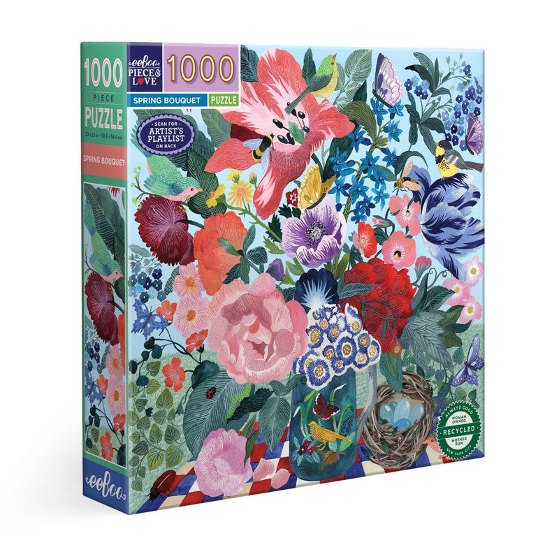 eeBoo 1000pc Puzzle Spring Bouquet