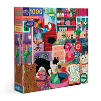 eeBoo 1000pc Puzzle Pets in the Kitchen Square