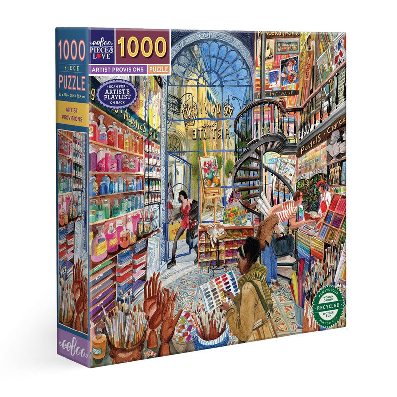eeBoo 1000pc Puzzle Artist Provisions Square