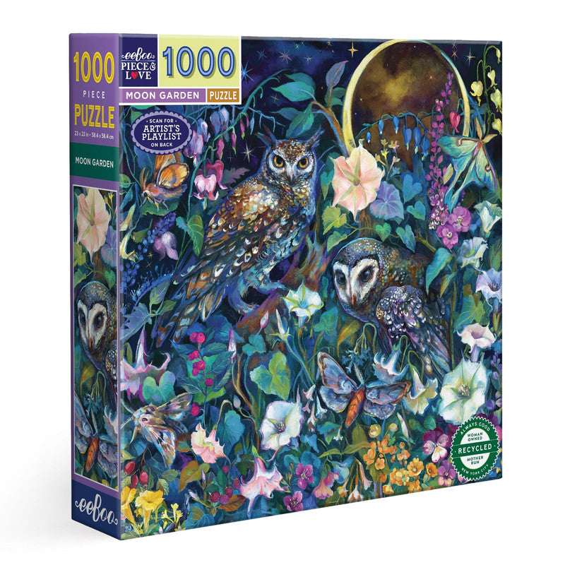 eeBoo 1000pc Puzzle Moon Garden Square