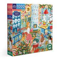 eeBoo 1000pc Puzzle Swedish Holiday Kitchen Square