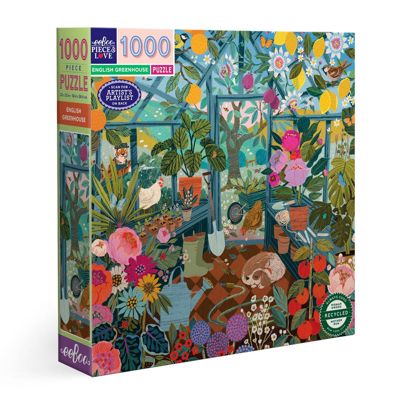 eeBoo 1000pc Puzzle English Greenhouse
