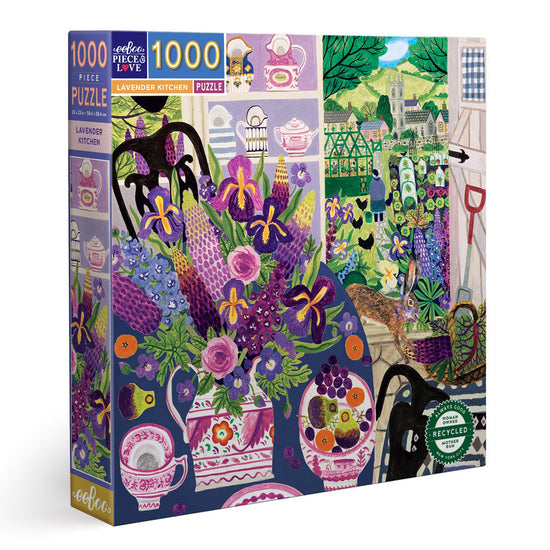 eeBoo 1000pc Puzzle: Lavender Kitchen