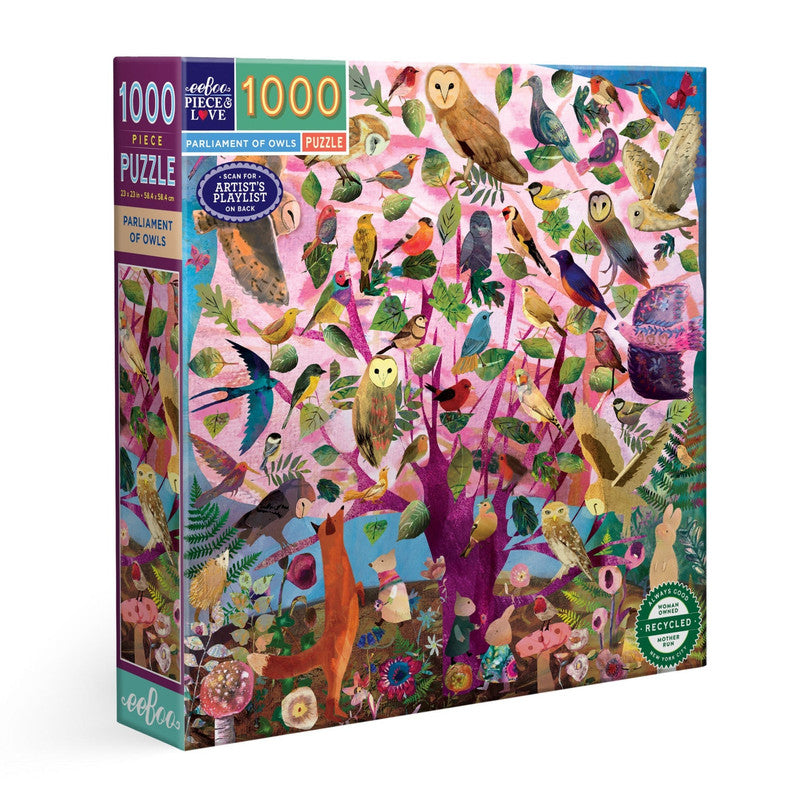 eeBoo 1000pc Puzzle Parliament of Owls