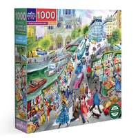 eeBoo 1000pc Puzzle: Paris Bookseller