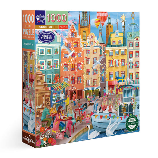 eeBoo 1000pc Puzzle Stockholm