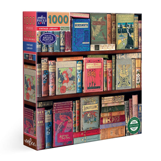 eeBoo 1000pc Puzzle Vintage Library