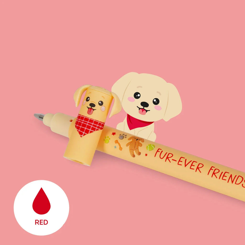 Legami Fur-ever Friends Set of 3 Erasable Gel Pens