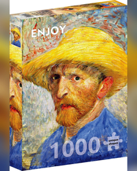 Enjoy Puzzle - Vincent Van Gogh Self-portrait with a Straw Hat 1000pc Adult Jigsaws