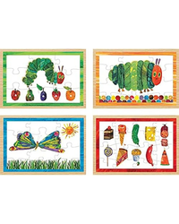 Eric Carle The Very Hungry Caterpillar 4-in-1 Wooden Puzzle Box 4-in-1 wooden jigsaw set