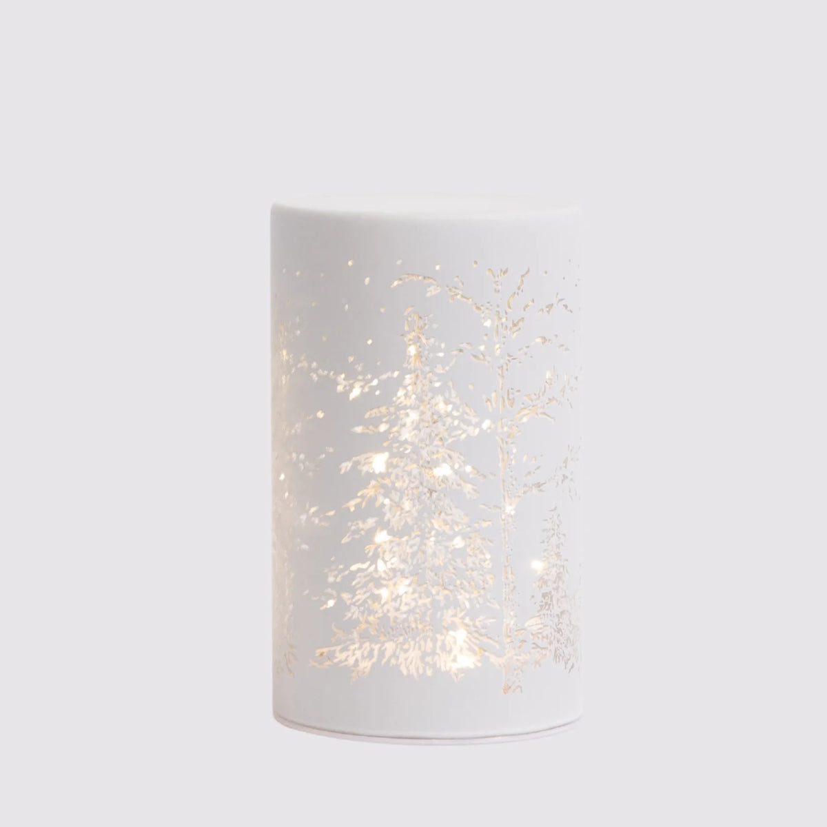 Small Forestscape Nöel Lantern – White