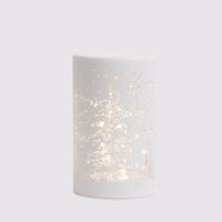 Small Forestscape Nöel Lantern – White