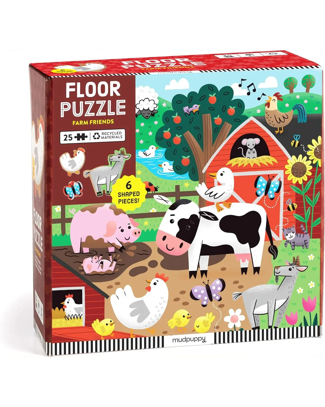Mudpuppy Farm Friends 25-Piece Puzzle