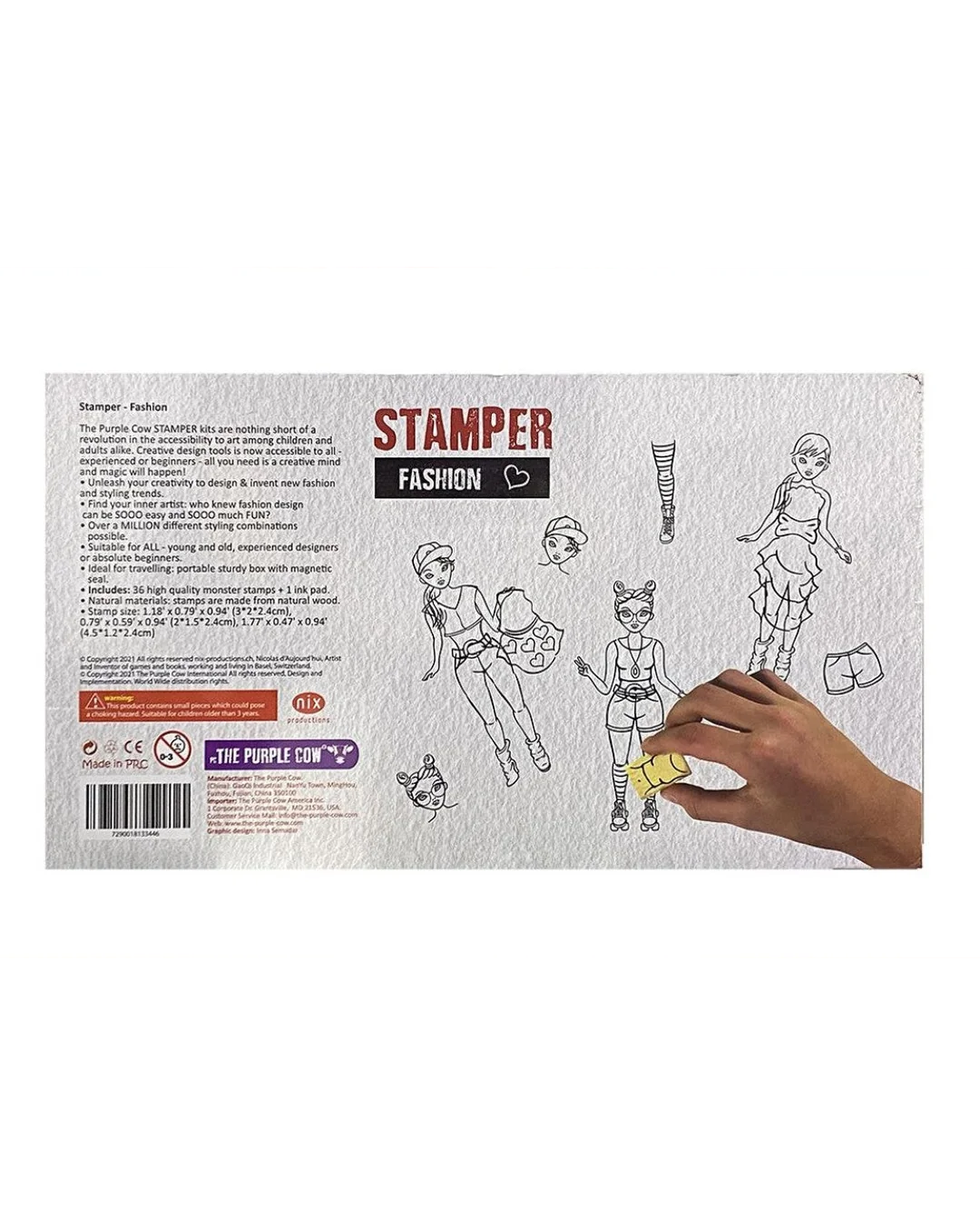 The Purple Cow Fashion Maker 36-Stamp Kit-3