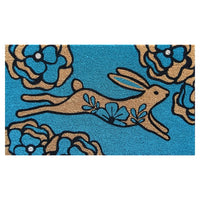 Floral Rabbit Coir Doomat