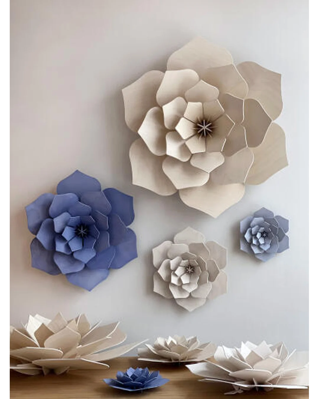 Flower Lovi Natural Wood 34cm