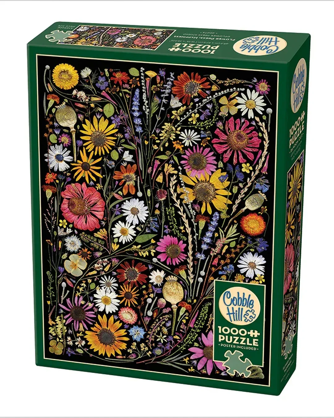 Cobble Hill Flower Press: Happiness 1000-Piece Jigsaw Puzzle