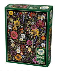 Cobble Hill Flower Press: Happiness 1000-Piece Jigsaw Puzzle