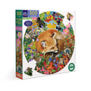 eeBoo Forest Dream 500-Piece Round Jigsaw Puzzle