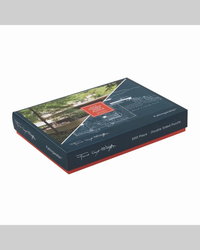 Galison Frank Lloyd Wright Fallingwater Double-Sided 500-Piece Jigsaw Puzzle-4