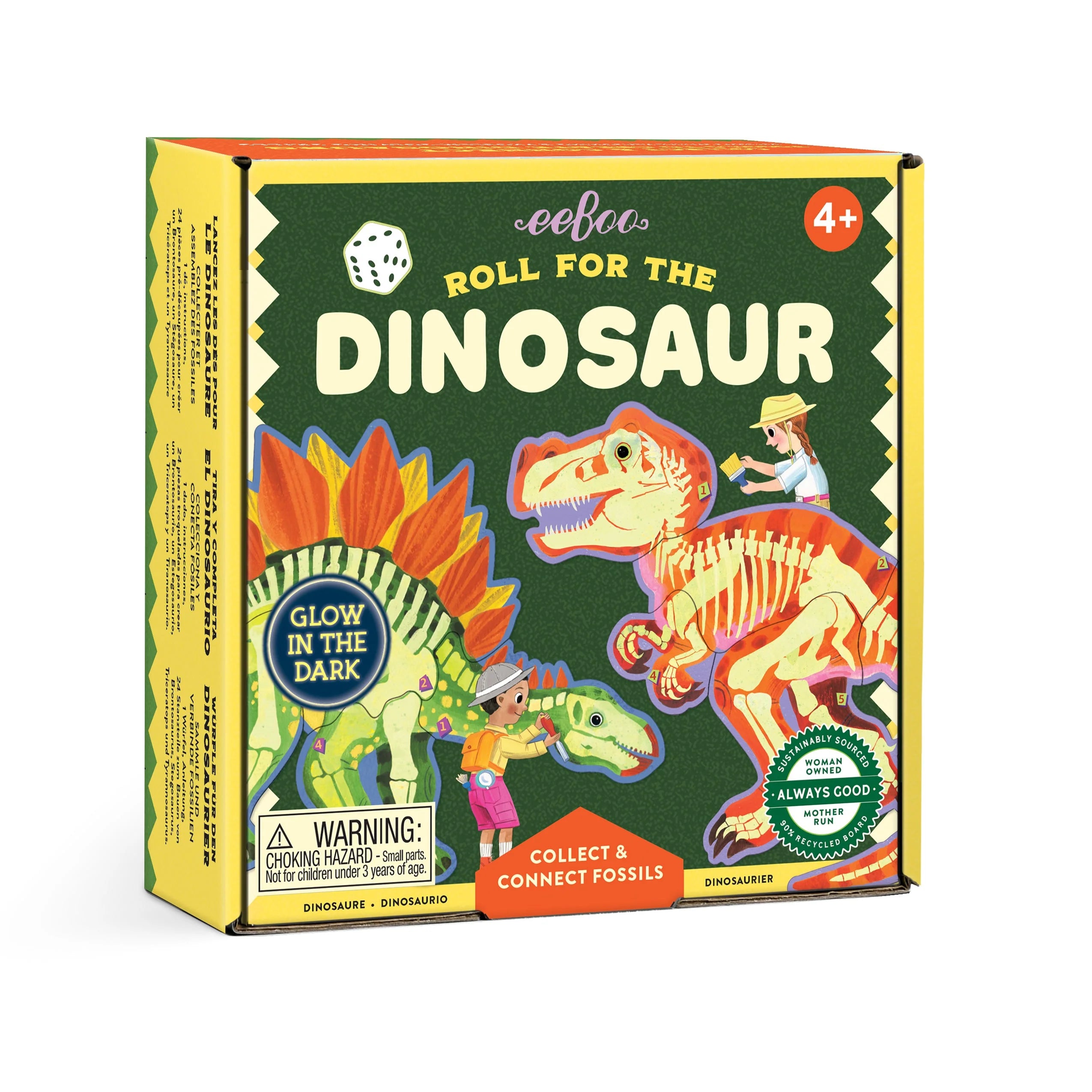 eeBoo Roll for the Dinosaur Dice Game