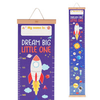 Legami Dream Big Little One Wall-Hanging Height Chart - Space