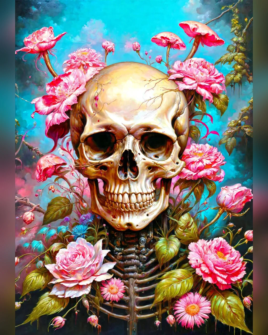 Enjoy Puzzle Garden Skeleton 1000-Piece Jigsaw Puzzle-3