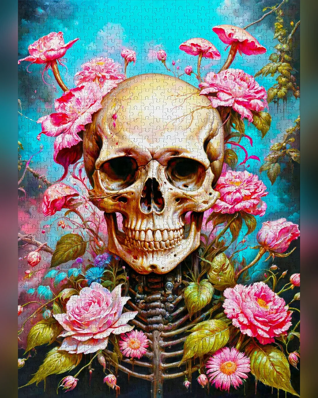 Enjoy Puzzle Garden Skeleton 1000-Piece Jigsaw Puzzle-5