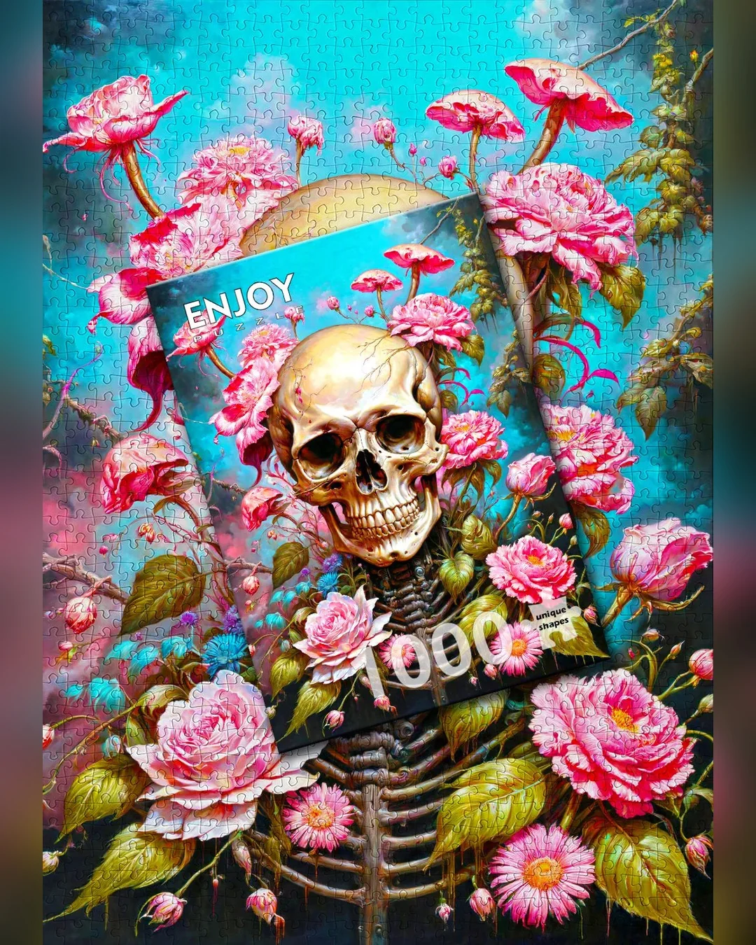 Enjoy Puzzle Garden Skeleton 1000-Piece Jigsaw Puzzle-6