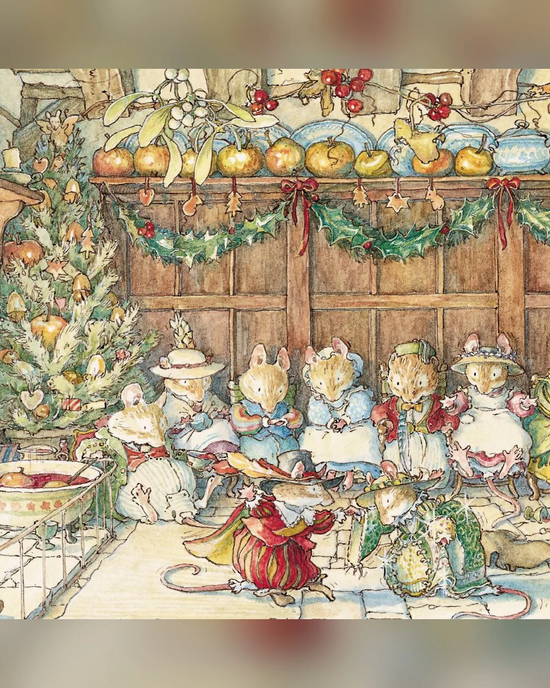 Gathered Around The Hearth 8 Pkt - Christmas Card Pack