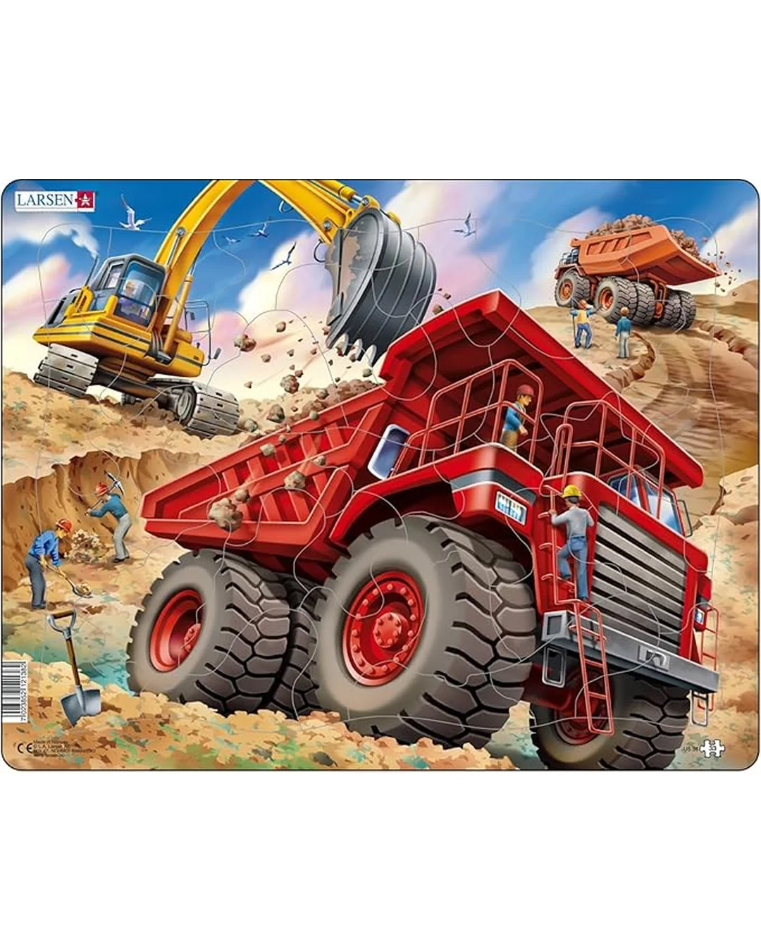 Giant Dump Truck Puzzle 33pc Child Jigsaws