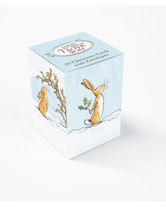 Guess How Much I Love You 20 Pkt - Christmas Mini Cards Cube