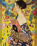 Enjoy Puzzle Gustav Klimt: Lady with a Fan 1000-Piece Jigsaw Puzzle-5