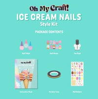 OMC! Ice Cream Glam Nail Art