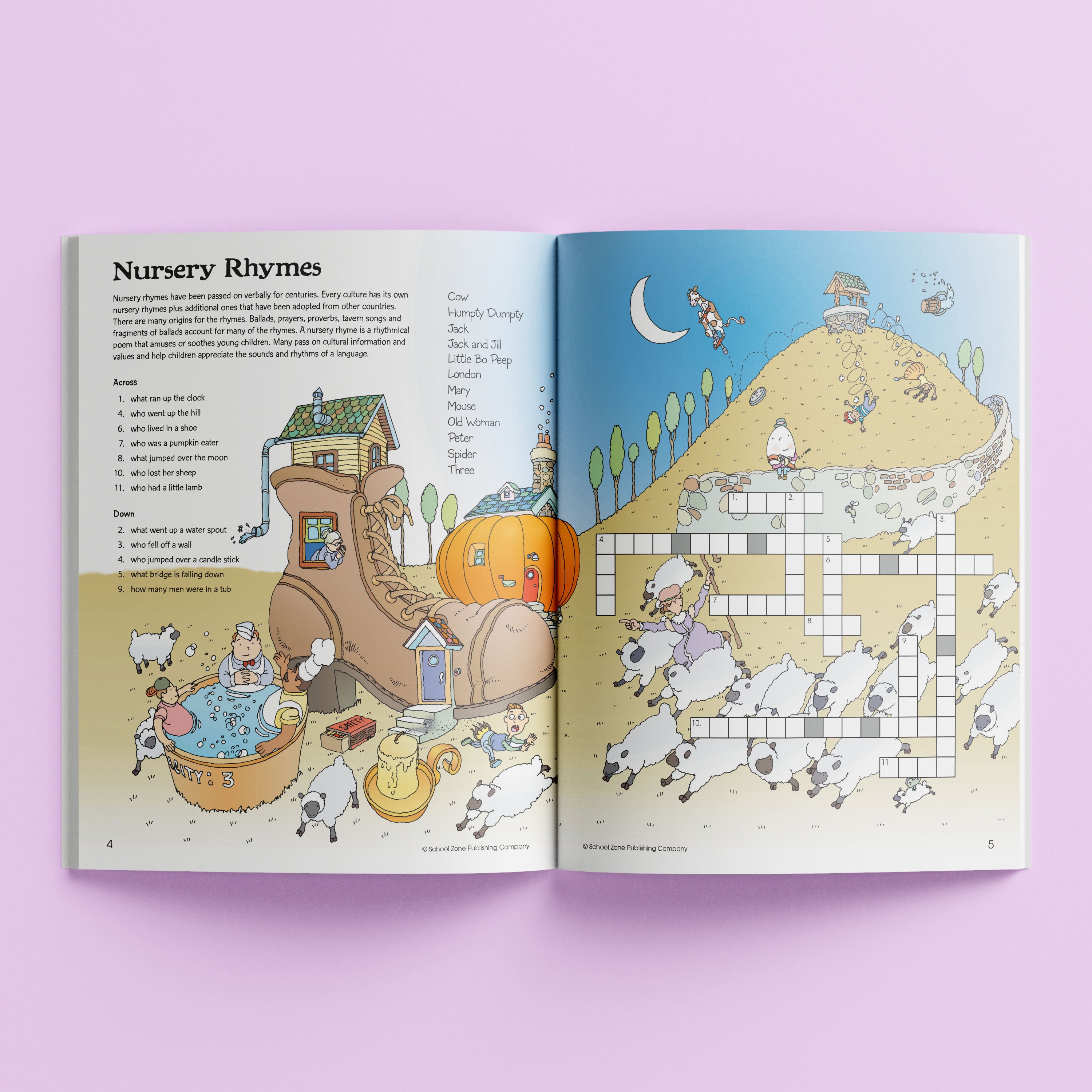 School Zone Activity Zone Crosswords